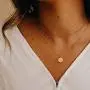 Bohemia Layered Necklace, Bar Coin Charm Pendant Neckalce Delicate Station Chain Multilayer Dics Bar Choker Necklaces for Women