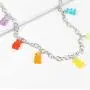 YIZHEN Colorful Gummy Resin Bear Necklace Earring Jewelry Set for Women Girls YIZHEN Colorful Gummy Resin Bear Necklace Earring Jewelry Set for Women Girls