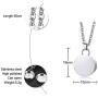 Jude Jewelers Stainless Steel Round Charm Memorial Loved Ash Keeping Urn Pendant Necklace