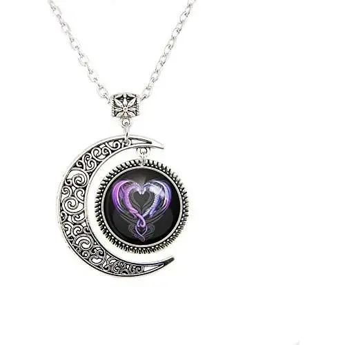 Moon pendant Dragon Heart necklace Dragons pendant necklace Dragons necklace Dragons jewelry necklaces Moon pendant Dragon Heart necklace Dragons pendant necklace Dragons necklace Dragons jewelry necklaces