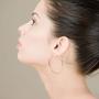 4 Pairs Upgrade Big Hoop Earrings, stainless steel Steel Hoop Earrings 18K Gold Plated Rose Gold Plated Silver for Women Girls Sensitive Ears(4 Colors Set)