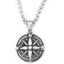 GUNGNEER Stainless Steel Compass Pendant Necklace Keel Chain Life Guide Savior Talisman Jewelry for Mens Womens
