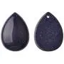 Lullabb Couple Stone Pendant Necklace Teardrop Waterdrop Crystal Jewelry for Women Men Rectangle Gemstone Chakra Healing Pendants