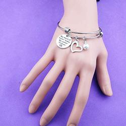 Maid of Honor Gift Bridesmaid Bracelet Always My Sister Wedding Gift for Bridesmaid Flowergirls Inspirational Jewelry for Wedding (maid of honor BR)