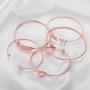 Softones 5pcs Bangle Rose Gold Bracelets for Women Girls Heart|Olive Leaf|Arrow|Feather|Knot Heart Open Cuff Bracelet Set Adjustable