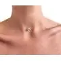 Ya Malanii Clear Choker Necklace with Rhinestone Pendant for Women and Girls Ya Malanii Clear Choker Necklace with Rhinestone Pendant for Women and Girls