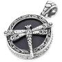 Shop LC BALI LEGACY 925 Sterling Silver Healing Pain Relief Black Petrovsky Shungite Dragonfly Pendant Wedding Anniversary Engagement Bohemian Jewellery Birthday Gifts for Women
