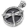 Shop LC BALI LEGACY 925 Sterling Silver Healing Pain Relief Black Petrovsky Shungite Dragonfly Pendant Wedding Anniversary Engagement Bohemian Jewellery Birthday Gifts for Women