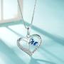 FANCYCD''Always My Mother Forever My Friend'' Love Heart Necklace, 18'', Special Jewelry for Women, Mother’s Day Gifts for Mom, Wife, Aunt, Grandma.