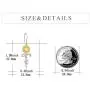 POPLYKE Sunflower Jewelry 925 Sterling Silver Sunflower Dangle Drop Earrings for Women Girls POPLYKE Sunflower Jewelry 925 Sterling Silver Sunflower Dangle Drop Earrings for Women Girls