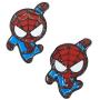 Lovely Cartoon Spider Man with Charm Section Web Stud Earring Necklace Cool Enamel Jewelry for Women Girls