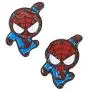 Lovely Cartoon Spider Man with Charm Section Web Stud Earring Necklace Cool Enamel Jewelry for Women Girls