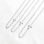Turandoss Cross Necklace for Women - 14K Gold Filled Small Cross Pendant Simple Sideways Cross Necklace for Women Jewelry Gifts 14 16 Inches Chain Gold/White God/Rose Gold