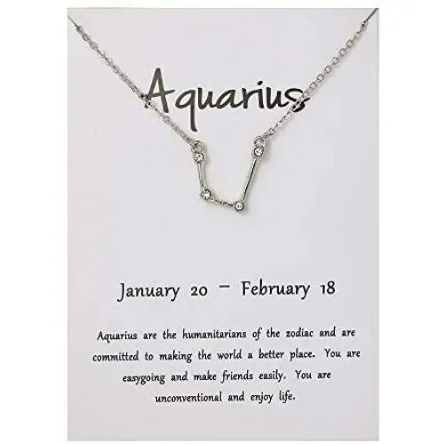 12 Constellation Rhinestone Pendant Choker Lucky Zodiac 12 Celestial Sign Star Horoscope Astrology Crystal Cards Anniversary Birthday Jewelry Gifts