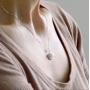 Bonus Mom Gifts for Step Mom Mother Birthday Necklace 925 Sterling Silver Single Pearl Pendant Moon CZ Cubic Zirconia Step Mom From Step Daughter Jewelry for Women