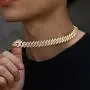 YIMERAIRE Lab Simulated Diamond Cuban Link Chain Choker for Women| 18K Gold White Gold Plated 6MM/8MM/12MM/14MM/15MM Miami Link Chain for Men, Full CZ Prong Set Link Necklace Iced Out, with Gift Box YIMERAIRE Lab Simulated Diamond Cuban Link Chain Choker for Women| 18K Gold White Gold Plated 6MM/8MM/12MM/14MM/15MM Miami Link Chain for Men, Full CZ Prong Set Link Necklace Iced Out, with Gift Box