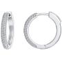 PAVOI 14K Gold Plated 925 Sterling Silver Cubic Zirconia Hoop Earrings