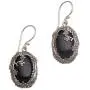 NOVICA Black Onyx .925 Sterling Silver Floral Dangle Earrings Dreamy Forest NOVICA Black Onyx .925 Sterling Silver Floral Dangle Earrings Dreamy Forest