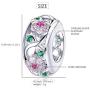 VOROCO 925 Sterling Silver Cubic Zircon Bracelets Charms Vacation Journey Scenery Fire Balloon Seagull Submarine Charms Beads Gifts for Women Girls Pandora Jewelry