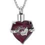 Roselove Jewelry Urn Necklaces for Ashes for Women Cremation Necklace Heart Keepsake Gift