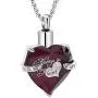 Roselove Jewelry Urn Necklaces for Ashes for Women Cremation Necklace Heart Keepsake Gift