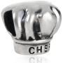 Fit DIY Charms I Love Cooking Chef Hat Charm - 925 Sterling Silver - European Charm Bracelet