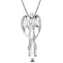 Stainless Steel Angel Memorial Cremation Jewelry Urn Necklace for Ash