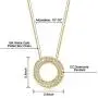 ZRU Circle Necklace, 18K Rose Gold & White Gold Plated, Round Pendant Necklaces for Women with Cubic Zirconia, Gifts for Valentines Day Birthday Anniversaries ZRU Circle Necklace, 18K Rose Gold & White Gold Plated, Round Pendant Necklaces for Women with Cubic Zirconia, Gifts for Valentines Day Birthday Anniversaries