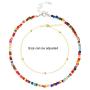 Mukum 24PCS Beaded Choker Necklaces for Women Beaded Necklace Seed Bead Chokers Colorful Jewelry Set for Women and Girls