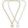 2 Pieces Punk Chain Choker Lock Pendant Necklace Influx Long Layered Choker Couples Jewelry Valentines Necklace Gift for Her Girlfriend Boyfriend 2 Pieces Punk Chain Choker Lock Pendant Necklace Influx Long Layered Choker Couples Jewelry Valentines Necklace Gift for Her Girlfriend Boyfriend