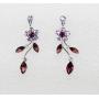 Faship Gorgeous Rhinestone Crystal Floral Necklace Earrings Set