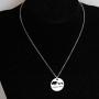 KUIYAI Sweet Mama Bear Round Pendant Necklace for Mother Grandma
