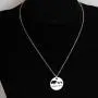 KUIYAI Sweet Mama Bear Round Pendant Necklace for Mother Grandma