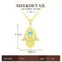 Hamsa Necklace Blue Opal Evil Eye Good Luck Hand of Vintage Fatima 925 Sterling Silver Plated 14k Gold Chain Pendant Necklaces Jewelry Fashion Gift for Women Girls (17+2’’) Hamsa Necklace Blue Opal Evil Eye Good Luck Hand of Vintage Fatima 925 Sterling Silver Plated 14k Gold Chain Pendant Necklaces Jewelry Fashion Gift for Women Girls (17+2’’)