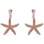 EVER FAITH Womens Austrian Crystal Vivid Starfish Prom Party Pierced Dangle Earrings