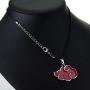 KANGSHUN Red Naruto Akatsuki Necklace Keychian Jewelry Naruto Cosplay Chain Pendant Tsunade Uzumaki Charms Anime Shippuden Cosplay