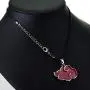 KANGSHUN Red Naruto Akatsuki Necklace Keychian Jewelry Naruto Cosplay Chain Pendant Tsunade Uzumaki Charms Anime Shippuden Cosplay