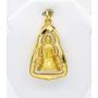 Phra Sothorn Pendant Charm Thai Buddha Amulet 22k Thai Baht Yellow Gold Plated Jewelry From Thailand Size 4.7 cm