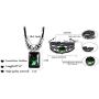 Dcfywl731 Fashion 12 Twelve Constellations Hand Woven Leather Bracelet and Moon Pendant Necklace Zodiac Sign Jewelry Set