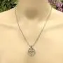 Male Female Soapstone Love Sex Round Icon Symbol Sign Prince Pewter Unisex Womens Mens Boys Girls Pendant Necklace Medallion Lucky Charm protection amulet for Men Women W Silver Ball Chain