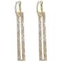 YUNXI Long Geometric Drop Earrings Luxury Gold Silver Color Rectangle Rhinestone Earring for Women Party Jewelry Gift