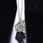 Rose Flower Urn Necklace Cremation Jewelry for Ashes S925 Sterling Silver Memorial roseflower urn Pendant Necklaces for Women