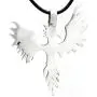 Trilogy Jewelry Pewter Phoenix Firebird Rising Pendant on Leather Necklace Trilogy Jewelry Pewter Phoenix Firebird Rising Pendant on Leather Necklace