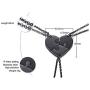 VNOX 2/3/4/5 Piece Heart Puzzle Piece Necklace Keychian Set Delicate BBF Friendship Necklace for 2/3/4/5/6,Birthday Bridesmaid Gift