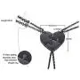 VNOX 2/3/4/5 Piece Heart Puzzle Piece Necklace Keychian Set Delicate BBF Friendship Necklace for 2/3/4/5/6,Birthday Bridesmaid Gift