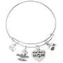 Infinity Collection Football Mom Jewelry-Football Mom Bracelet- Football Bangle for Football Moms