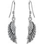 EVER FAITH Womens 925 Sterling Silver Bali Inspired Fashion Tiny Angle Wing Hook Dangle Earrings