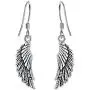 EVER FAITH Womens 925 Sterling Silver Bali Inspired Fashion Tiny Angle Wing Hook Dangle Earrings EVER FAITH Womens 925 Sterling Silver Bali Inspired Fashion Tiny Angle Wing Hook Dangle Earrings
