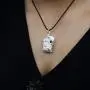 Raw Moonstone Crystal Pendant Necklace –For New Beginnings Happiness Good Luck Hope Abundance Fertility - Authentic Wrapped Stone on Adjustable Length Cord Real Gemstone Chakra Zodiac Healing Charm