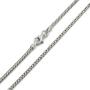 925 Italian Sterling Silver 1mm - 5.5mm Solid Franco Chain, FREE Microfiber Cloth, Rhodium Plated Square Box Link Necklace, Bracelet & Anklet, Giorgio Bergamo